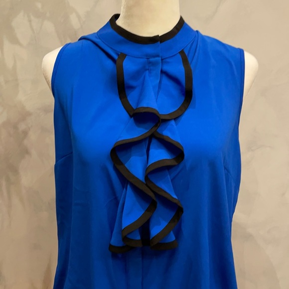 Blue Ruffled Top - Picture 2 of 4